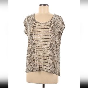 MICHAEL Michael Kors Animal Print 95% cotton Blouse Size M